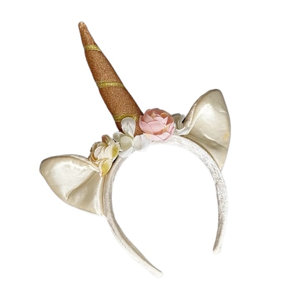 Unicorn Fairy Princess Costume Set with Velcro Wings & Horn/Ears Headband Sz 6X - Picture 7 of 11